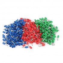 480pcs E1508 AWG16 Assorted Colors Sleeve Insulated Pin Terminal Connectors