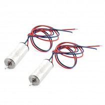 2 x Coreless Motor DC 3V 50000rpm 6x14mm for RC Models Helicopter Toy