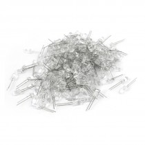 200 Pcs 5mm Dia Round Head 2 Pin LED Yellow Light Emitting Diode Bulb Lamp 1 5W