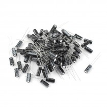 100pcs 10V 100uF Through Hole Aluminium Electrolytic Capacitor 5mm x 11mm
