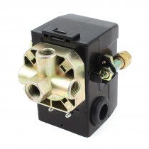 DC 120V 30-40PSI 1/4PT Port DPST Air Compressor Pressure Switch Control Valve