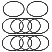 69mm x 3.1mm Flexible Rubber O Ring Sealing Washer Black 10 Pcs