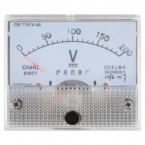 Class 2.5 Accuracy Analog DC 0-200V Scale Voltage Voltmeter Panel