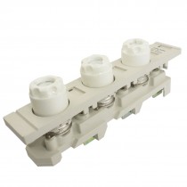 E27 3 Poles AC 690V 25A Overload Protection Screw Base w 500V 2A Fuse Link