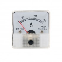 Clear Plastic Frame Analog Ampere Meter AC 300A