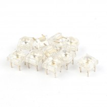 10 Pcs 5mm 4pin Dome Piranha Super Flux LED Bulb Yellow Light Emitting Diodes