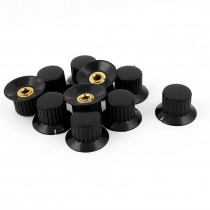 22mm Top Dia 6mm Shaft Potentiometer Volume Control Knobs 10 Pcs