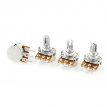 4 Pcs Single Linear Knurled Shaft Control Volume Potentiometers 20K Ohm WH148