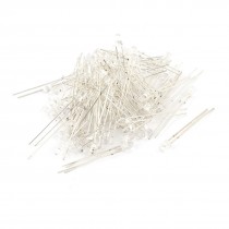 80 Pcs 3mm 2pin Round Yellow LED Light Emitting Diode Lamp Replacement DC 2 5 3V