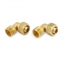 2pcs Air Pneumatic 8mm Tube 3 8PT Thread Right Angle Quick Couplers