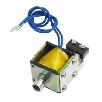 DC 220V Open Frame Push Type Linear Electromagnet Solenoid