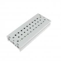 Rectangle Aluminum Block Manifold Solenoid Valve Base 9 Stations
