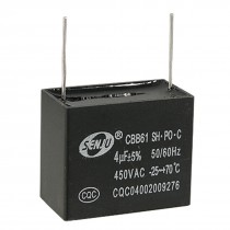 CBB61Air Conditioner Fan Motor Running Capacitor 4uF AC 450V