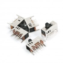 5pcs DC50V 0 5A 8PINS PCB 3 Position DP3T Horizontal Sliding Switches
