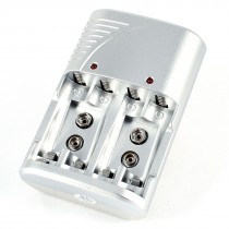 US Plug AC100 240V AA AAA 9V Ni MH Ni CD LED Light Battery Charger