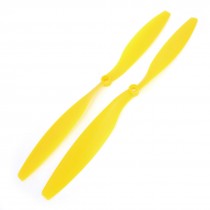 Pair 12x4 5 Orange Plastic RC Airplane Prop Propeller Paddle Adapter Rings