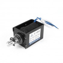 DC 24V 500mA Open Frame Solenoid Electromagnet w Spring Plunger JF 1683B