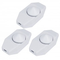 AC 230V 1A Adjustable Aroma Table Lamp Dimmable Dimmer Switch White 2pcs