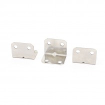 Furniture Fastener 4 Holes 32 x 25mm Corner Braces Angle Brackets 3 Pcs