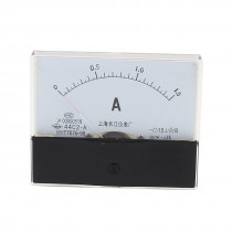 DC 0 1 5A Class 1 5 White Clear Plastic Panel Electric Measure Ammeter Gauge