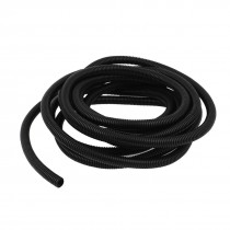 5 6M 18ft 0 4" Black PVC Flexible Corrugated Tubing Hose Cable Sprial Pipe