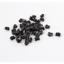50pcs 2 Pins Momentary Tact DIP Contact Tactile Pushbutton Key Switch 3x6x5mm