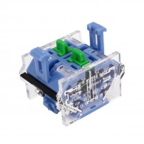 600V 10A 2 No Momentary Pushbutton Switch Blue Clear LA38 LA39