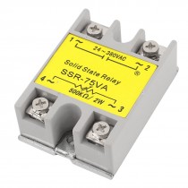 SSR75VA AC 24 380V Output 500K Ohm 2W Input 75VA Adjustable Solid State Relay
