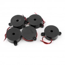 5pcs DC 12V Wire Leads Industrial Audio Active Electronic Alarm Buzzer