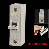 Single Pole 1P 10x38mm Cylindrical Fuse Holder RT14 20A
