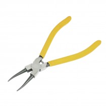 Yellow Plastic Coated Grips Internal Straight Circlip Plier 9"