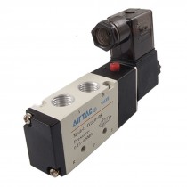 Single Coil 2 Position 5 Way Pneumatic Solenoid Valve 220V AC Ghxeb