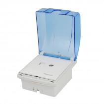 PAL TV Jack RJ11 6P2C Telephone Outlet Socket Wall Plate w Clear Blue Box