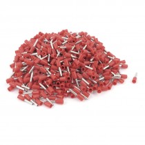500pcs Wire Crimp Connector Insulated Ferrule Pin Cord End Terminal AWG18 Red