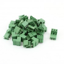 20 Pair 3 Pins 5 08mm Pitch Male Female PCB Screw Terminal Block Connectors