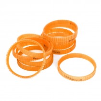 10 Pcs 10mm Width Electric Planer Part Drive Belt Band Apricot for Makita 1900B