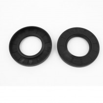 2pcs 45x80x10mm Black Rubber Double Lip Skeleton Shaft Oil Seal Ring