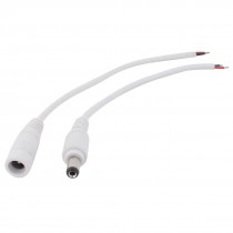 Waterproof 5 5mmx2 1mm 2 Wire Male to Female DC Power Jack Connector Cable 13"