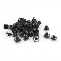 25 Pcs 12x12x7mm 4 Pins DIP PCB Mount Momentary Push Button Tactile Tact Switch