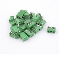 25pcs 3 Pin 5mm Pitch Screw Terminal Block Connector