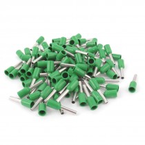 100Pcs Wire Crimp Connector Insulated Ferrule Pin Cord End Terminal AWG18 Green
