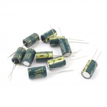 10 Pcs 35V 470uF 105C Radial Lead Electrolytic Capacitor 0 4" x 0 67"