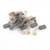 16 Pairs 14mm x 8mm x 5mm Spring Type Electric Motor Carbon Brushes Replacement