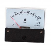 DC 100A Analog Panel Ampere Current Meter Ammeter Gauge DH 670