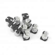 10pcs 10uF 25V SMD Aluminum Electrolytic Capacitors 4mm x 5mm