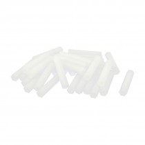 30mm M3 Female Thread White Nylon Hex PCB Spacer Standoff Nut Pillar Pack of 20