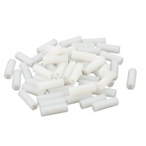 3mm x 18mm M3 Female Thread White Nylon PCB Spacer Hex Stand Off Nut 50pcs
