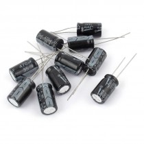 10 Pcs 35V 470uF 105C Radial Lead Electrolytic Capacitor 10mm x 17mm