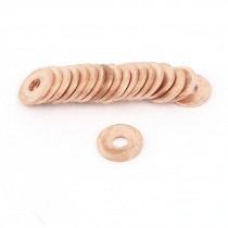 20pcs Copper Crush Washer Flat Ring Gasket Fitting 6mmx18mmx2mm