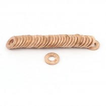 50pcs Tattoo Machine Copper Crush Washer Flat Ring Gasket 7mmx16mmx2mm
